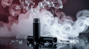 Image depicting a variety of nic salts products, including the Pixl 6000 Disposable Vape, emphasizing the smooth vaping experience and diverse flavors available to users transitioning from traditional smoking.